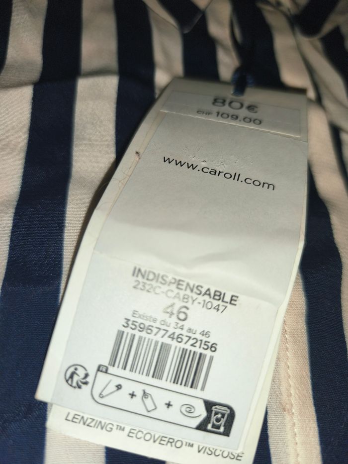 Chemise rayée femme Caroll 46 - photo numéro 6