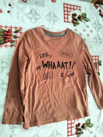 T-shirt manches longues kiabi (5 ans) 108-113 cm 100% coton