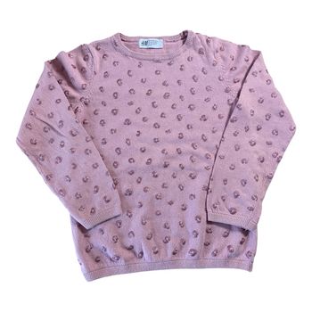 H&M Pull rose paillette Taille 6/8 ans