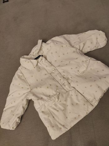 Manteau blanc Kiabi 6 mois