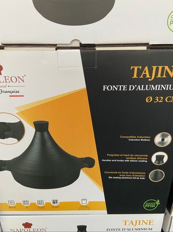 Tajine Napoleon 32cm neuf sans pfoa en fonte d’aluminium