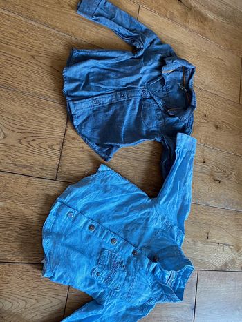 Lotde 2 chemises tres bon etat 6 mois tape à l’œil / orchestra