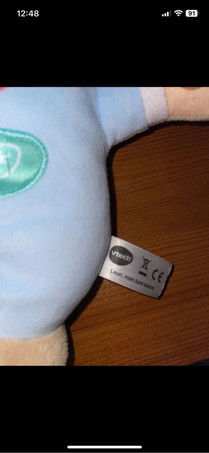 Peluche veilleuse Leon Vtech - photo numéro 4