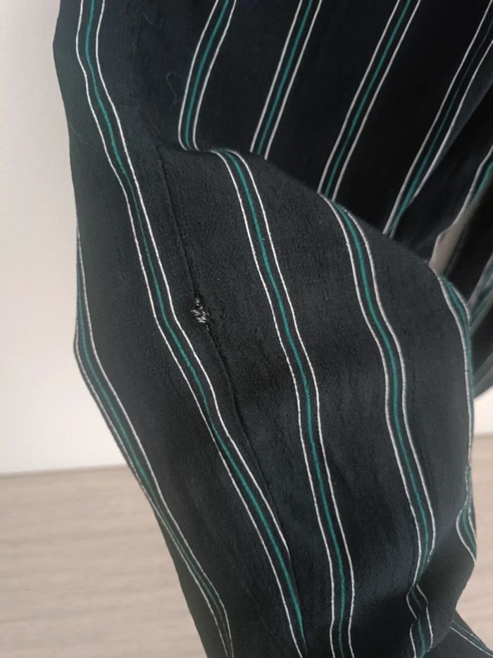 Combinaison noire à rayures vertes Taille 34 Promod En très bon état - photo numéro 5