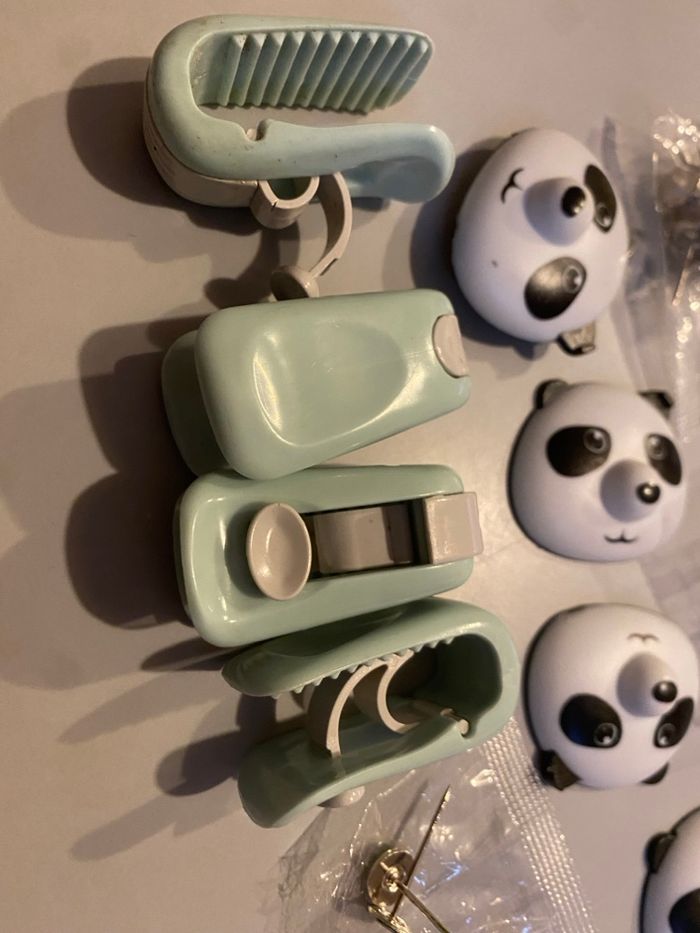 Lot Clips pinces Panda pour tenir la couette - photo numéro 4