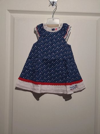 Robe été Orchestra bleu et rouge