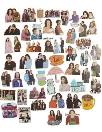 Set 50 stickers autocollants Gilmore Girls
