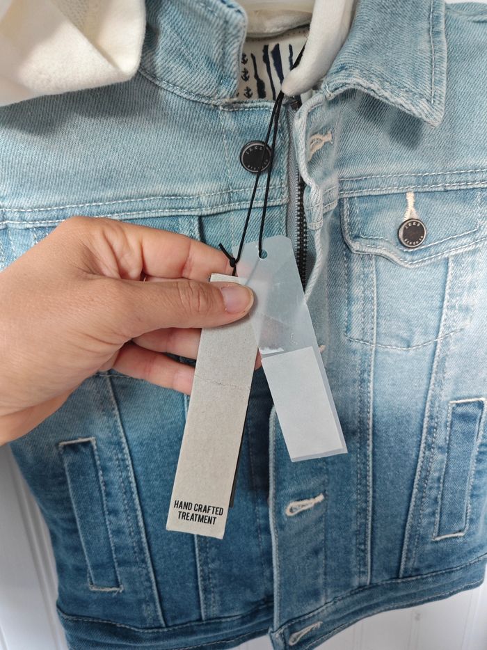 Veste jean neuve IKKS avec étiquette - photo numéro 4