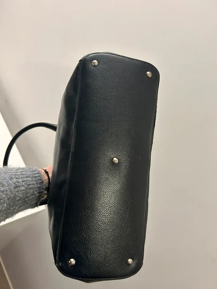 Arthur & aston sac en cuir bi matière noir, femme - photo numéro 8