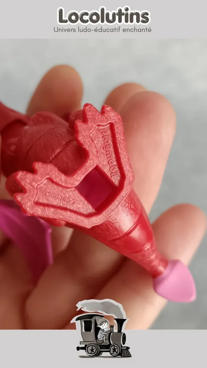 🚂 Playmobil dragon bébé rouge - photo numéro 4