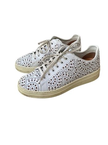 Baskets Laser Cut Sneakers blanches Alaïa taille 36