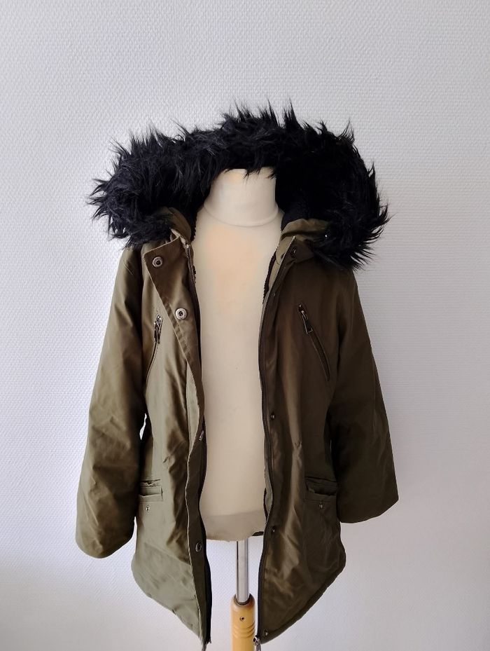 Parka kaki Kiabi 10 ans