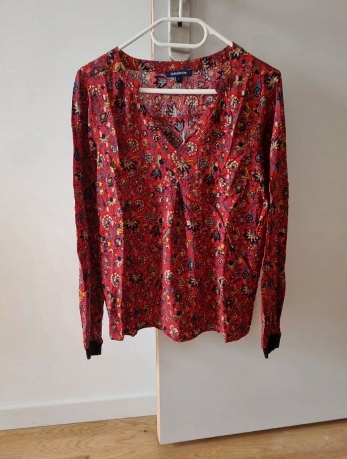 Blouse manches longues bonobo fleuri