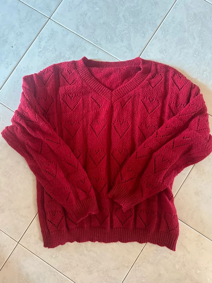 Pull rouge femme