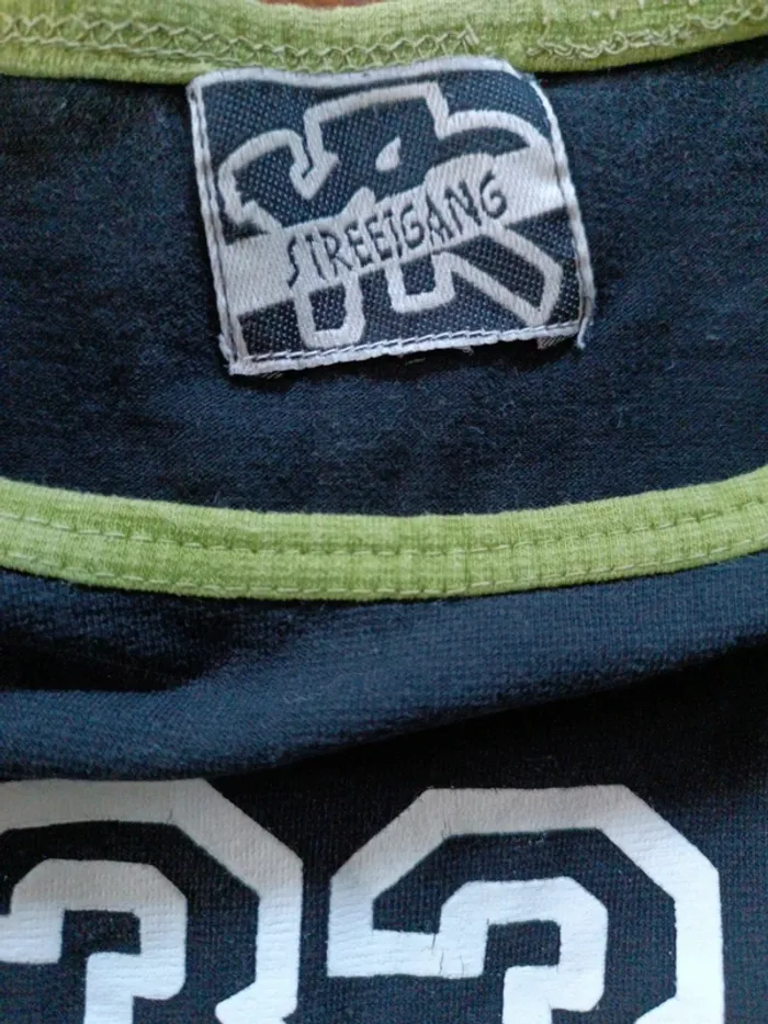 Tshirt noir/vert Street Gang 36 - photo numéro 3