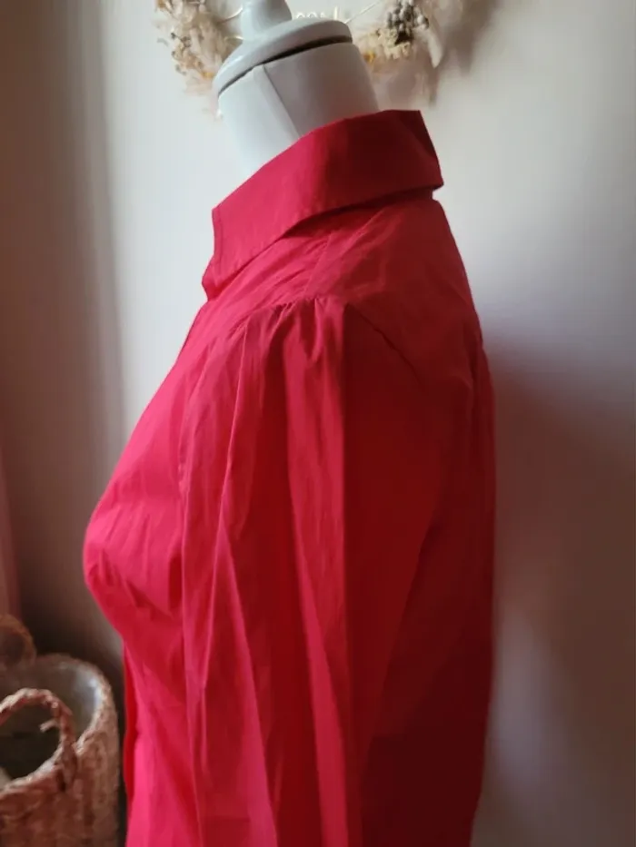 Chemise cintrée rose taille S - photo numéro 3