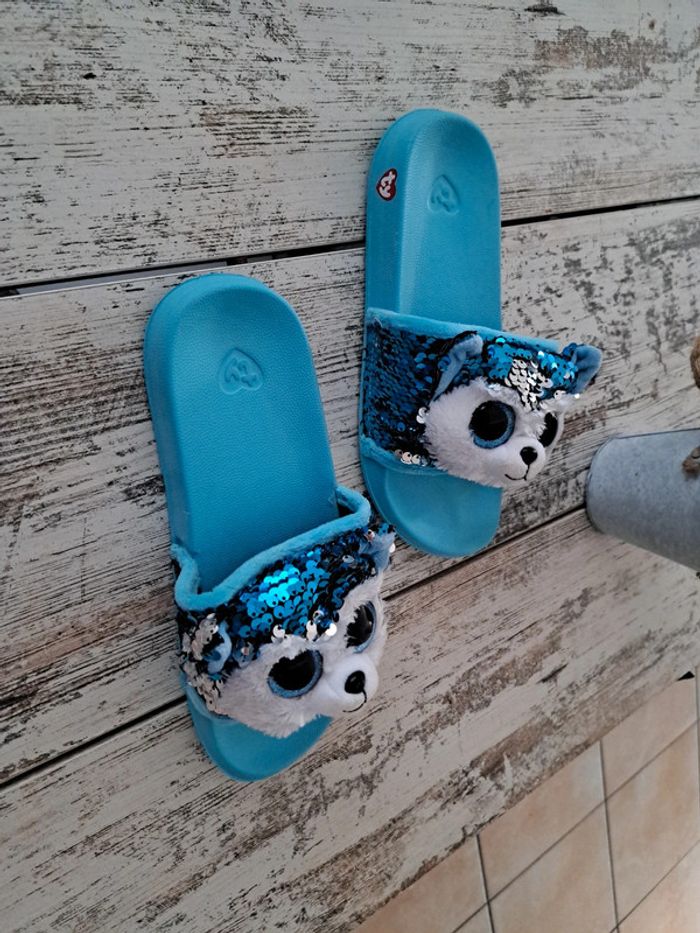 Claquettes Peluche à sequins Slush le chien - - photo numéro 2