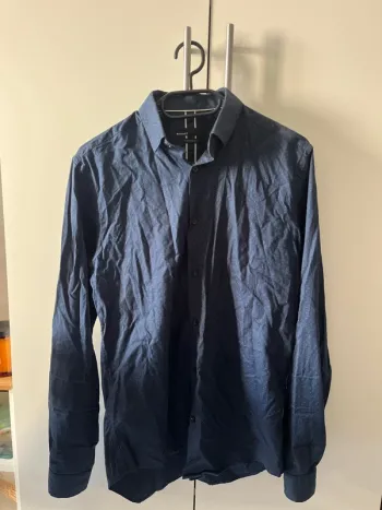 Chemise bleu manches longues Bigard