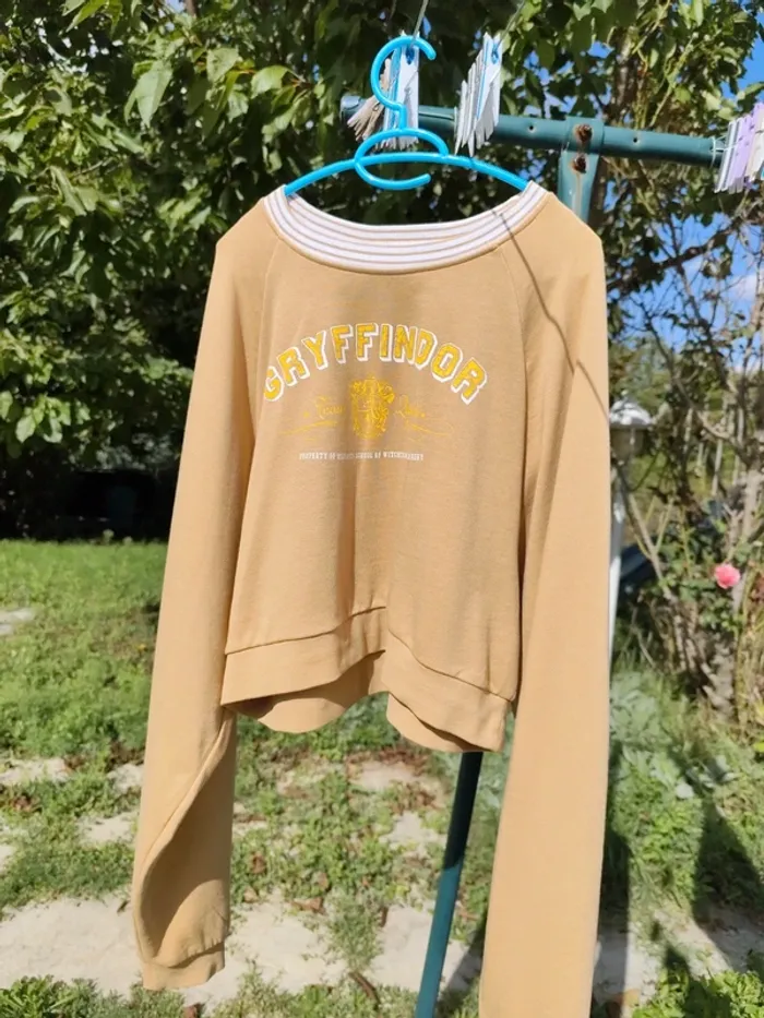 Sweat court marron clair Harry Potter taille M