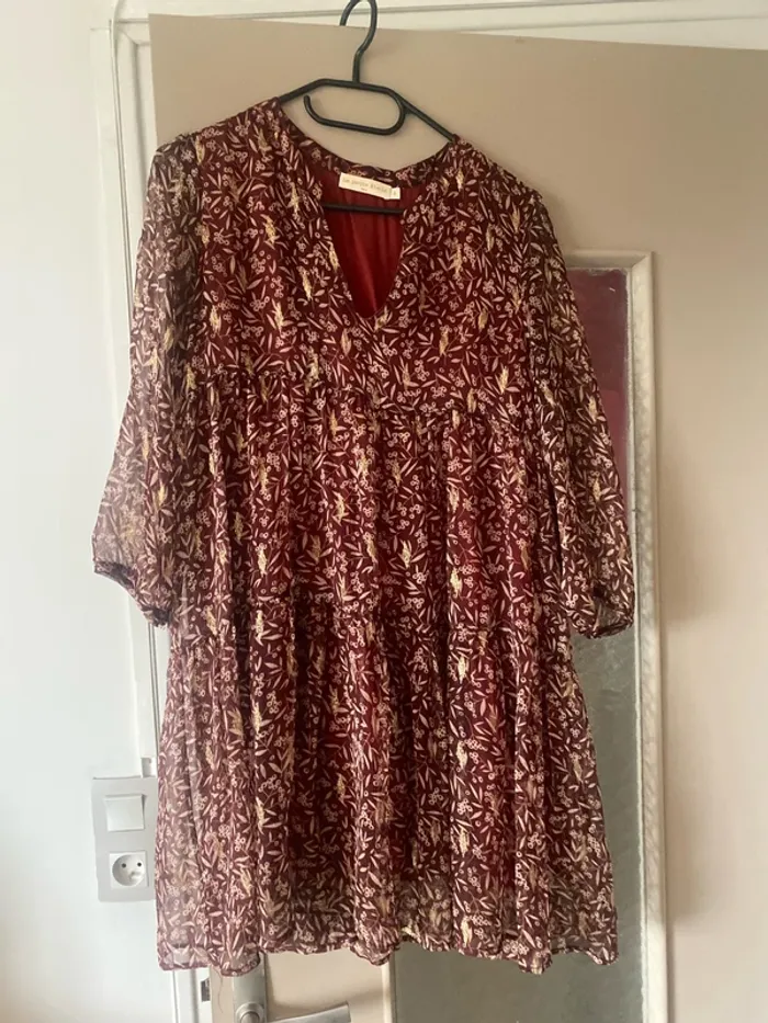 Tunique/robe bordeaux