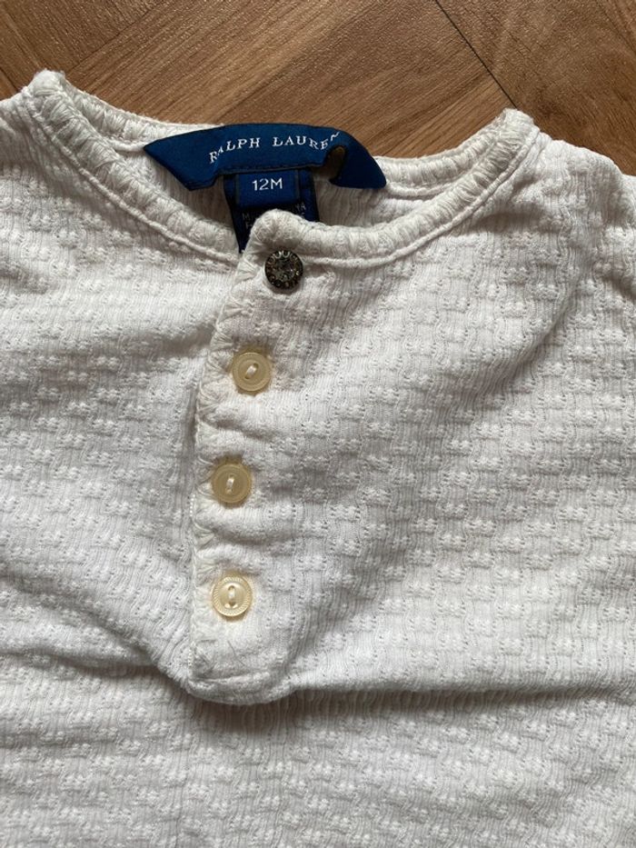 T-shirt manches longues 12 mois Ralph Lauren - photo numéro 3