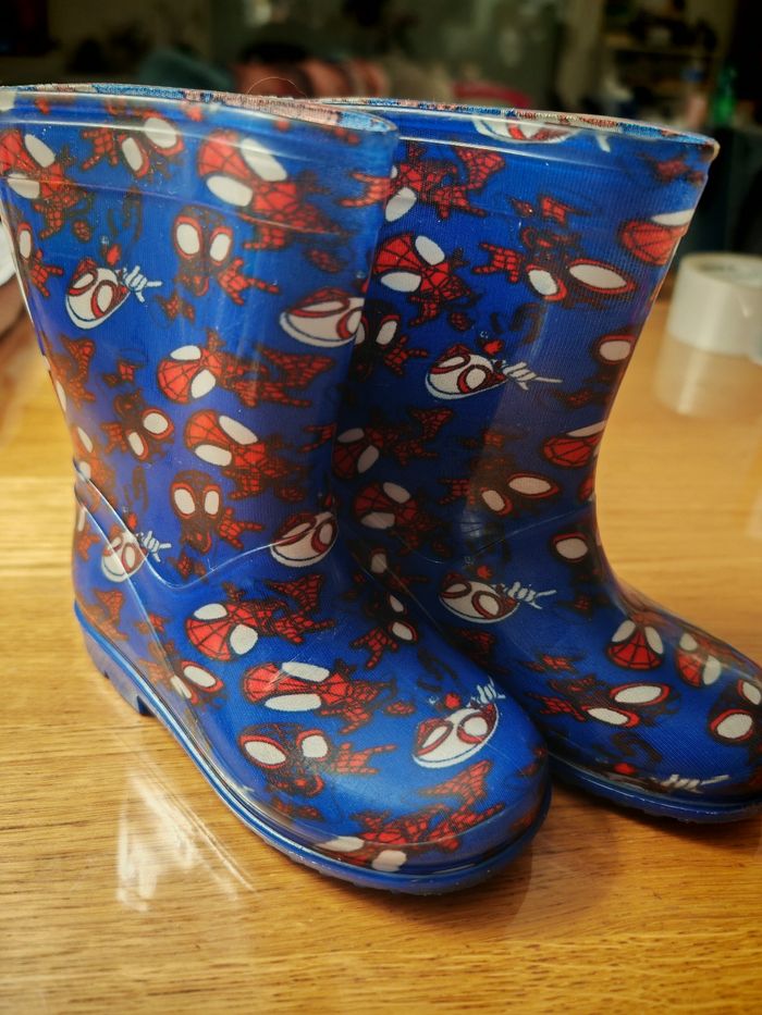 Bottes de pluie spiderman