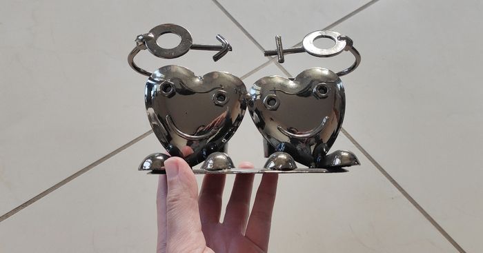 Sculpture couple sel et poivre - photo numéro 3