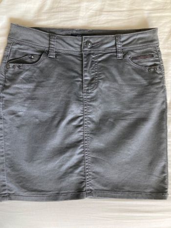 Jupe Bonobo effet satiné marron/kaki
