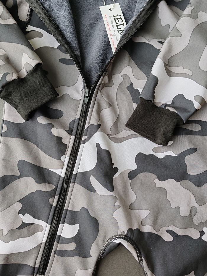 Combinaison de pluie IELM camouflage gris et blanc - photo numéro 4