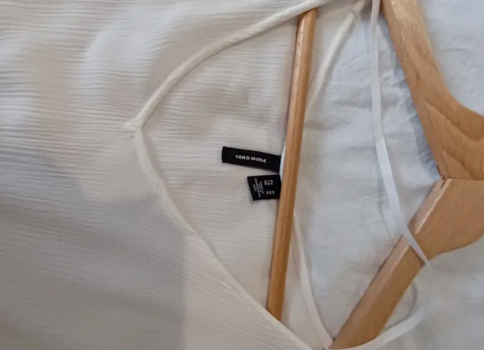 Blouse écrue manches 3/4 - photo numéro 4