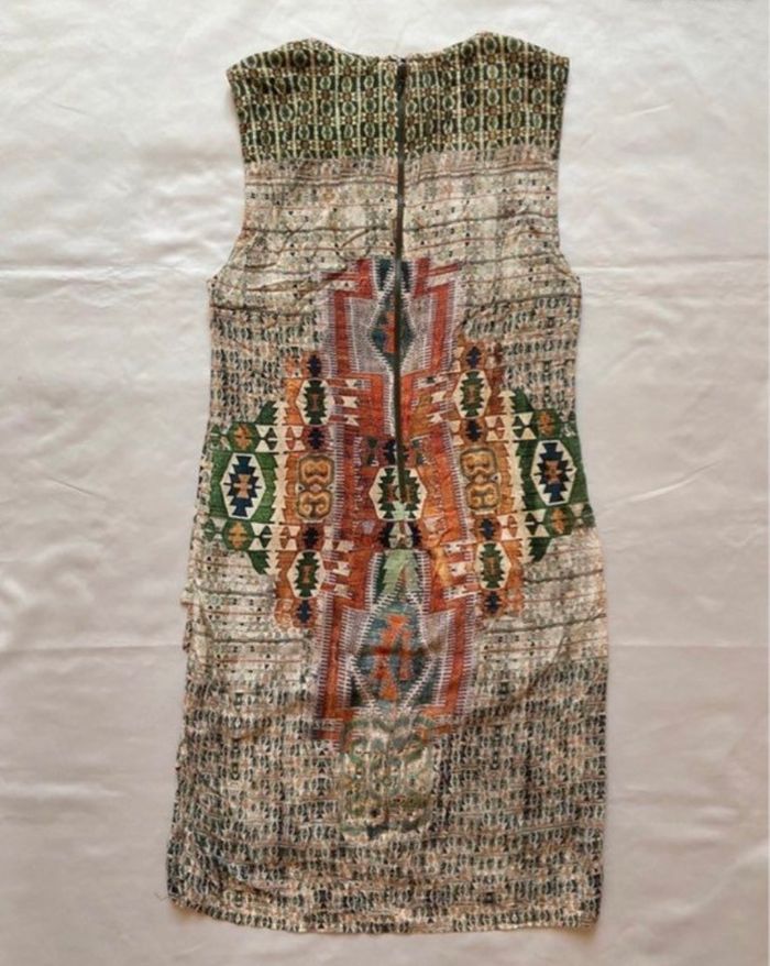 Robe motifs ethniques multicolores Démarquée taille 34 / XS - photo numéro 7
