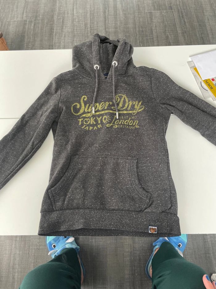 Sweat à capuche super dry Tokyo Japan great wi london britain taille 38 uk 10