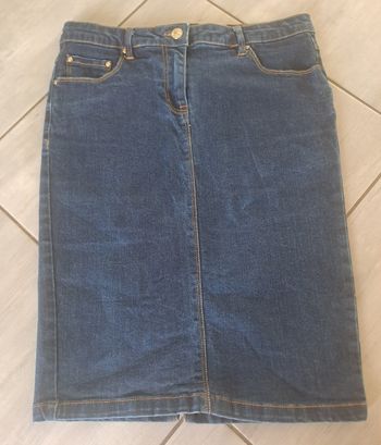 Jupe droite en jean Etam Taille 38