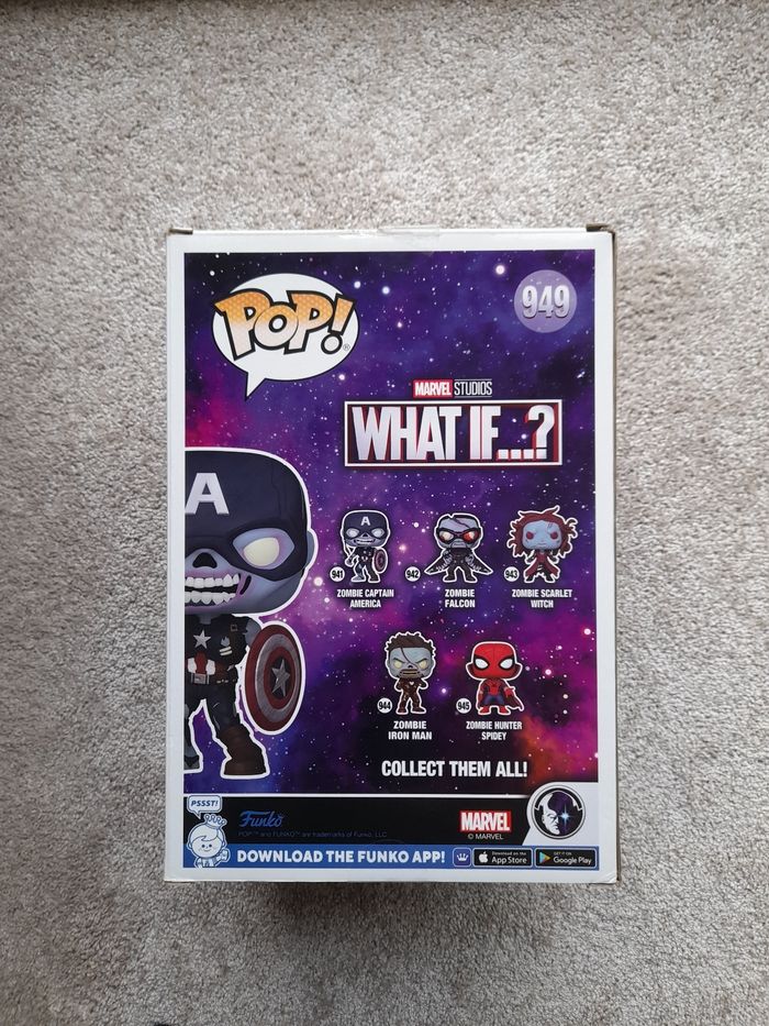 Figurine XXL Funko Pop Jumbo Zombie Captain Amarica - photo numéro 3
