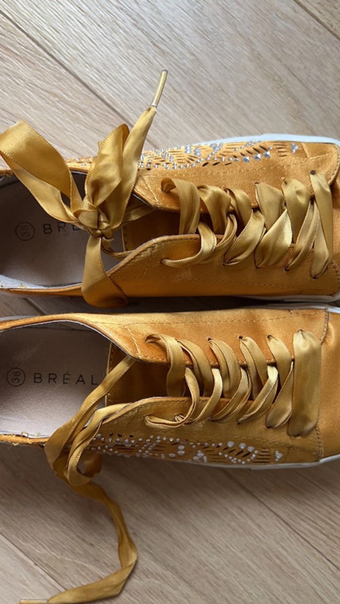 Chaussure Breal jaune moutarde/ dorée 38 - photo numéro 6