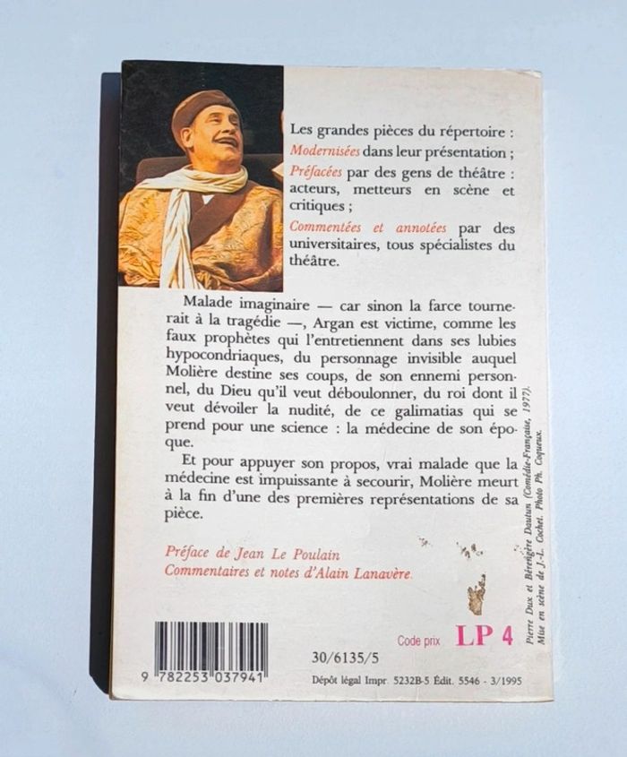 Livre le Molière le malade imaginaire - photo numéro 2