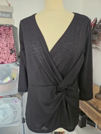 Blouse noire manches longues 40 Grain de Malice #lora11femme40