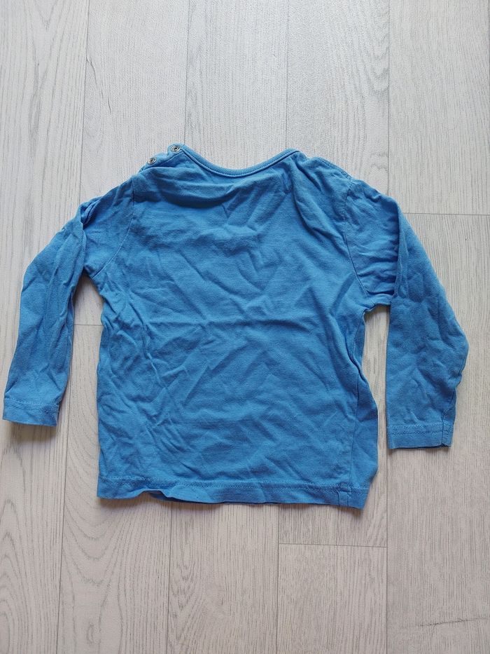 Lot 3  t-shirts manches longues 86cm - photo numéro 9