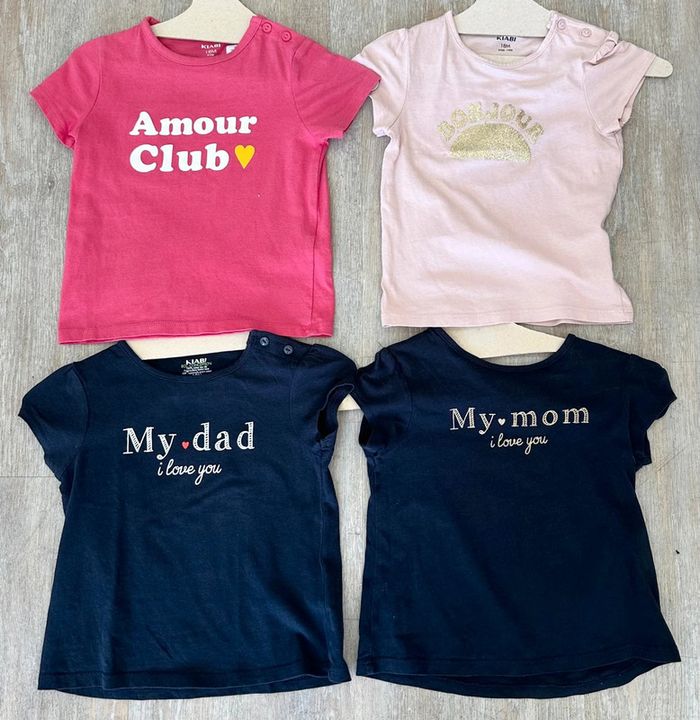 Lot de quatres t-shirt Kiabi