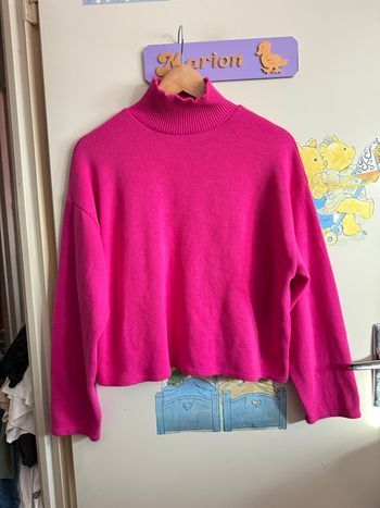 Pull rose, taille M, marque Zara 