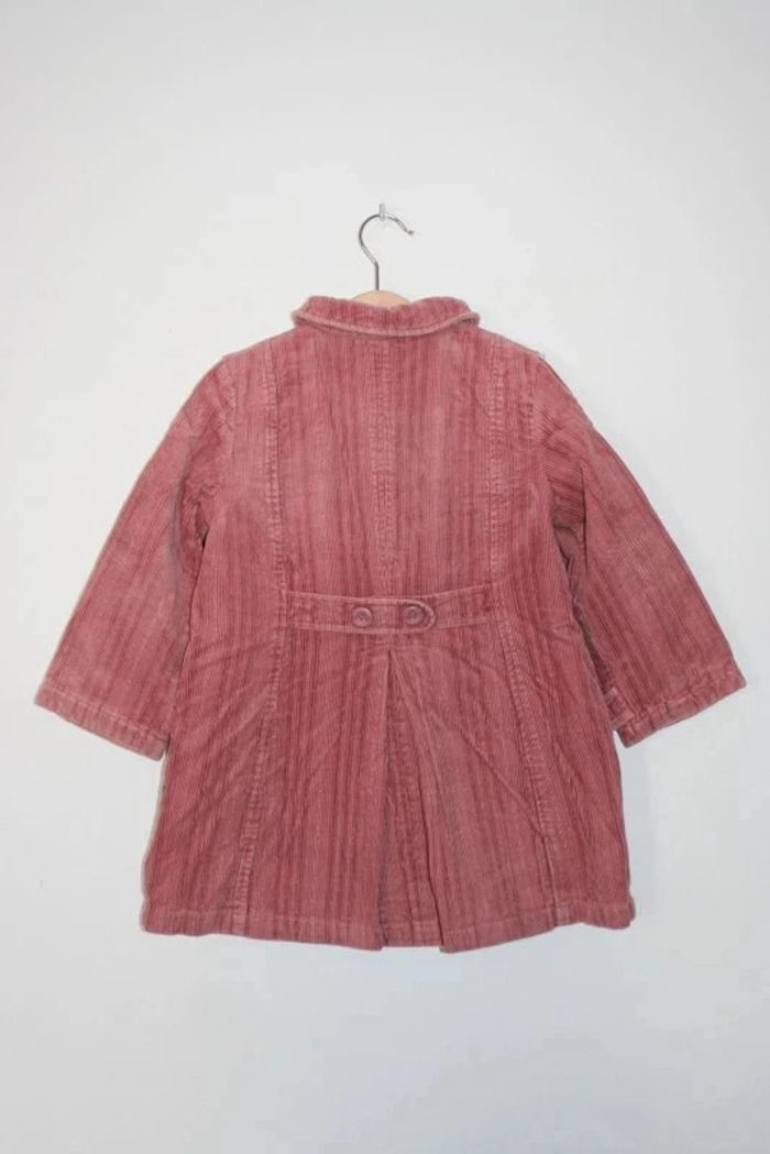 Manteau mi-saison doublé velours vieux rose Mila Blue - photo numéro 3