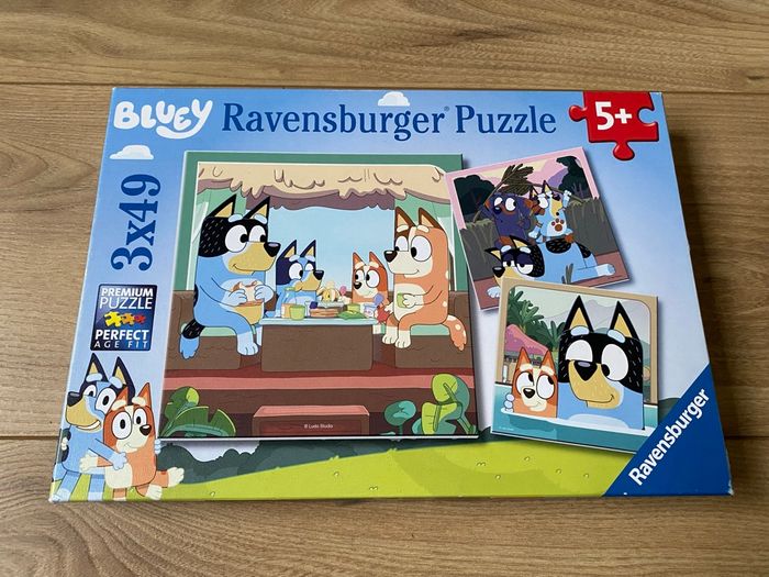 Puzzle Bluey 3x49 pieces de ravensburger