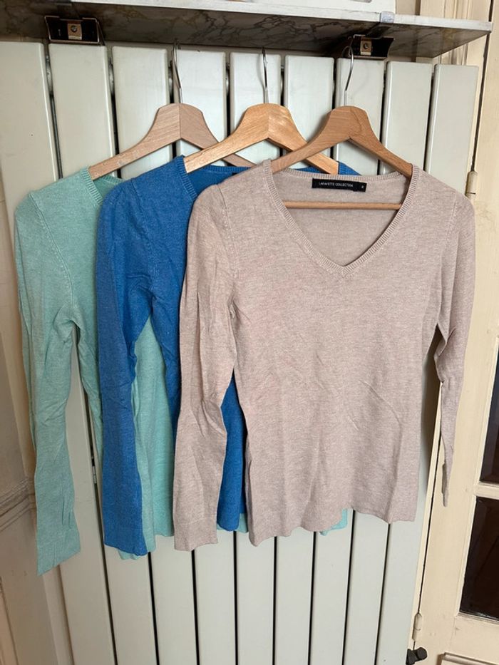 Lot de trois pulls S La fayette