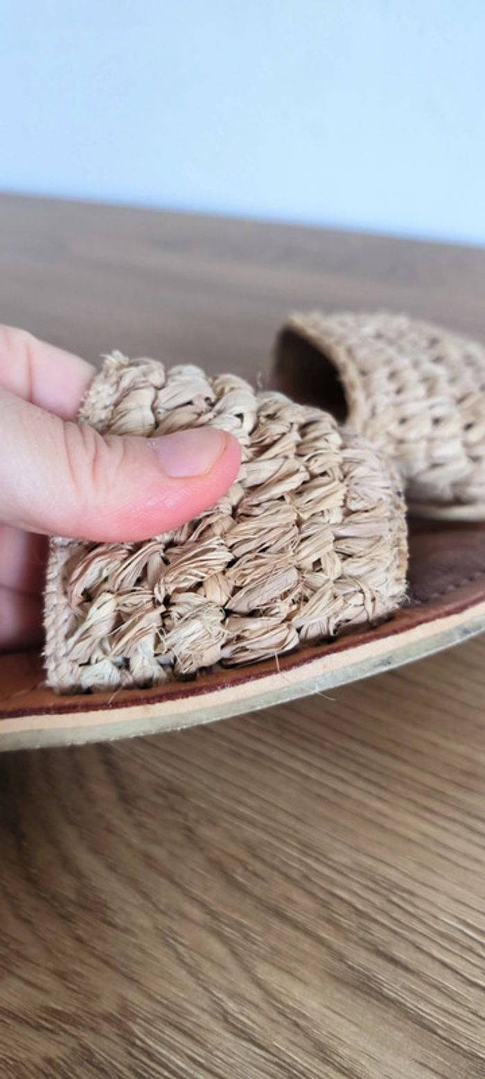 Sandales été très tendance cuire véritable - photo numéro 8