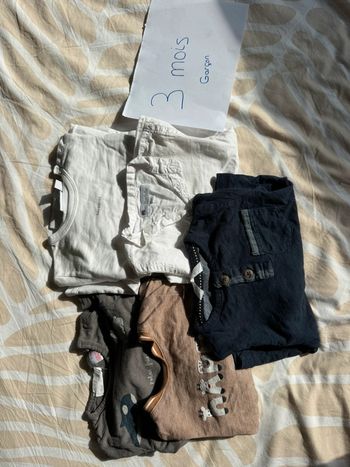 Lot 5 t shirt manches longues garçon