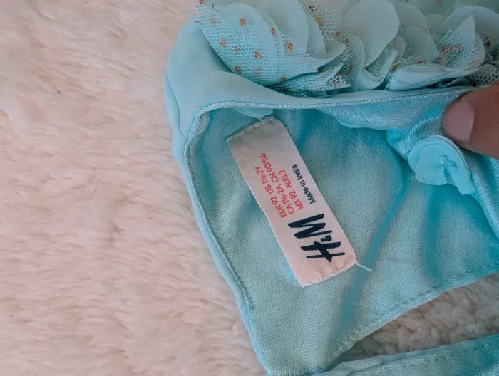 Robe de cérémonie fille bleu 18-24 mois - photo numéro 3