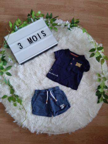 Ensemble Winnie L'ourson bleu