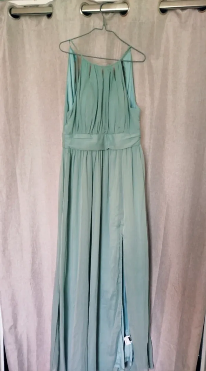 Robe longue femme vert d'eau - photo numéro 9