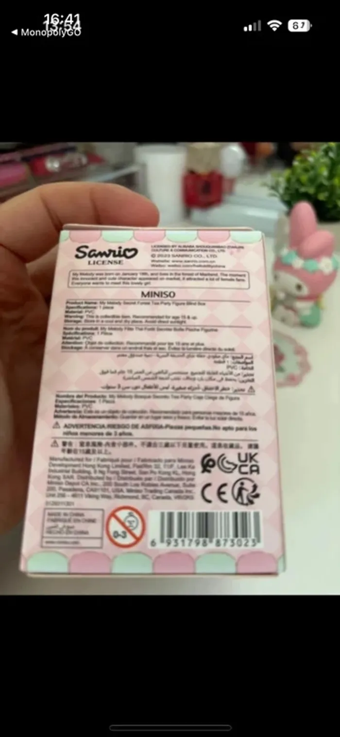 Figurine Sanrio Miniso My Melody - photo numéro 5