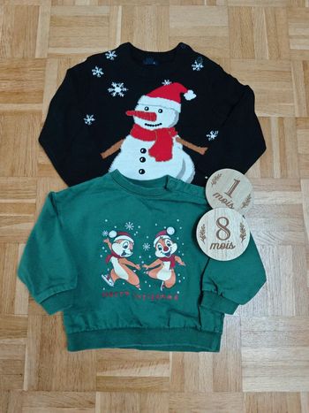 Lot pulls noël Kiabi et Disney 18 mois